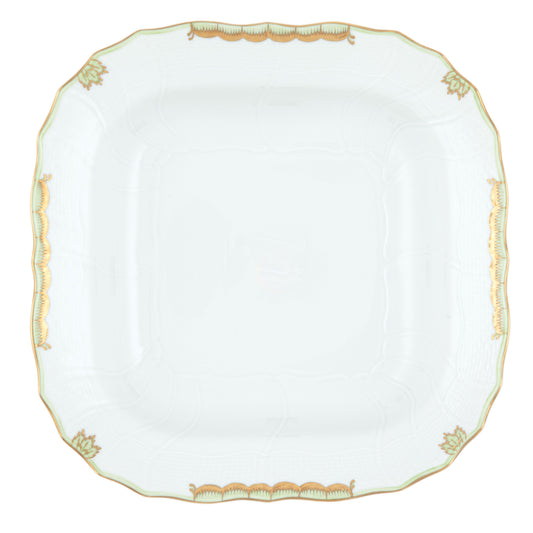 Herend Princess Victoria Green Square Fruit Dish