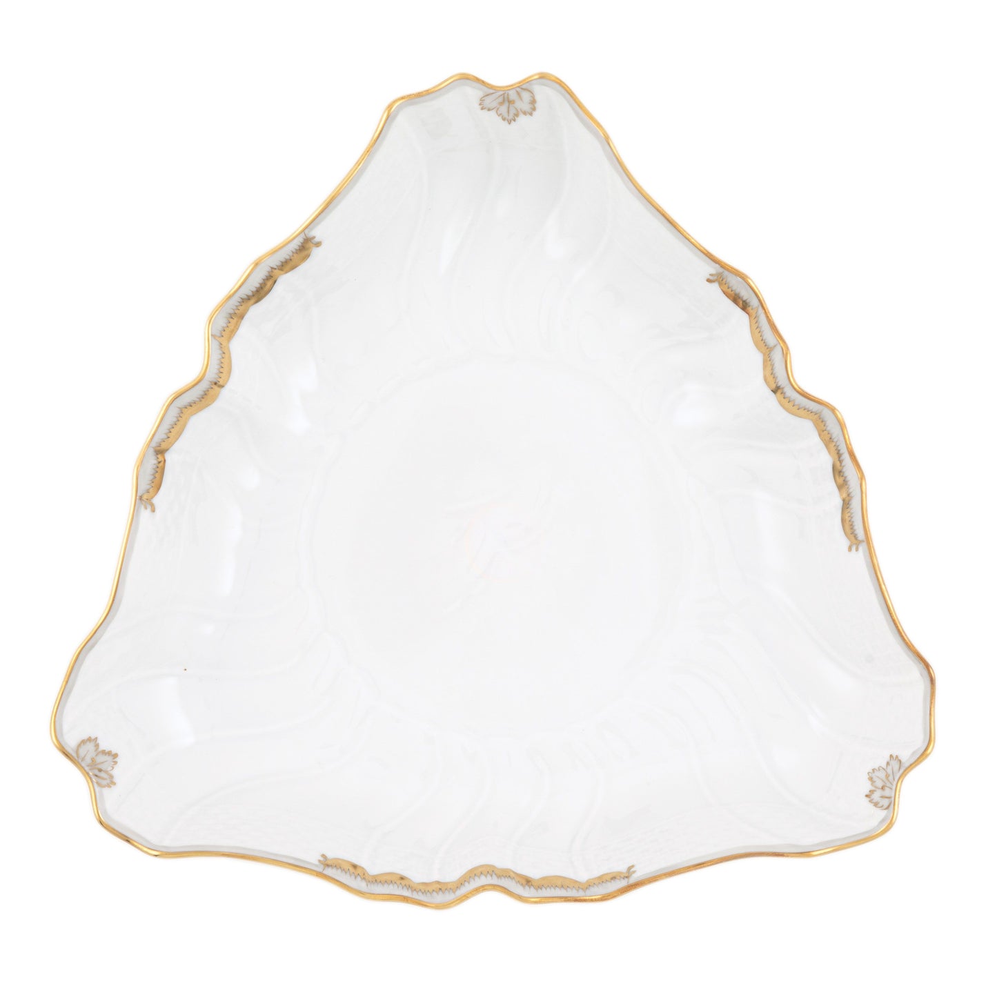 Herend Princess Victoria Gray Triangle Dish