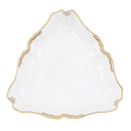 Herend Princess Victoria Gray Triangle Dish