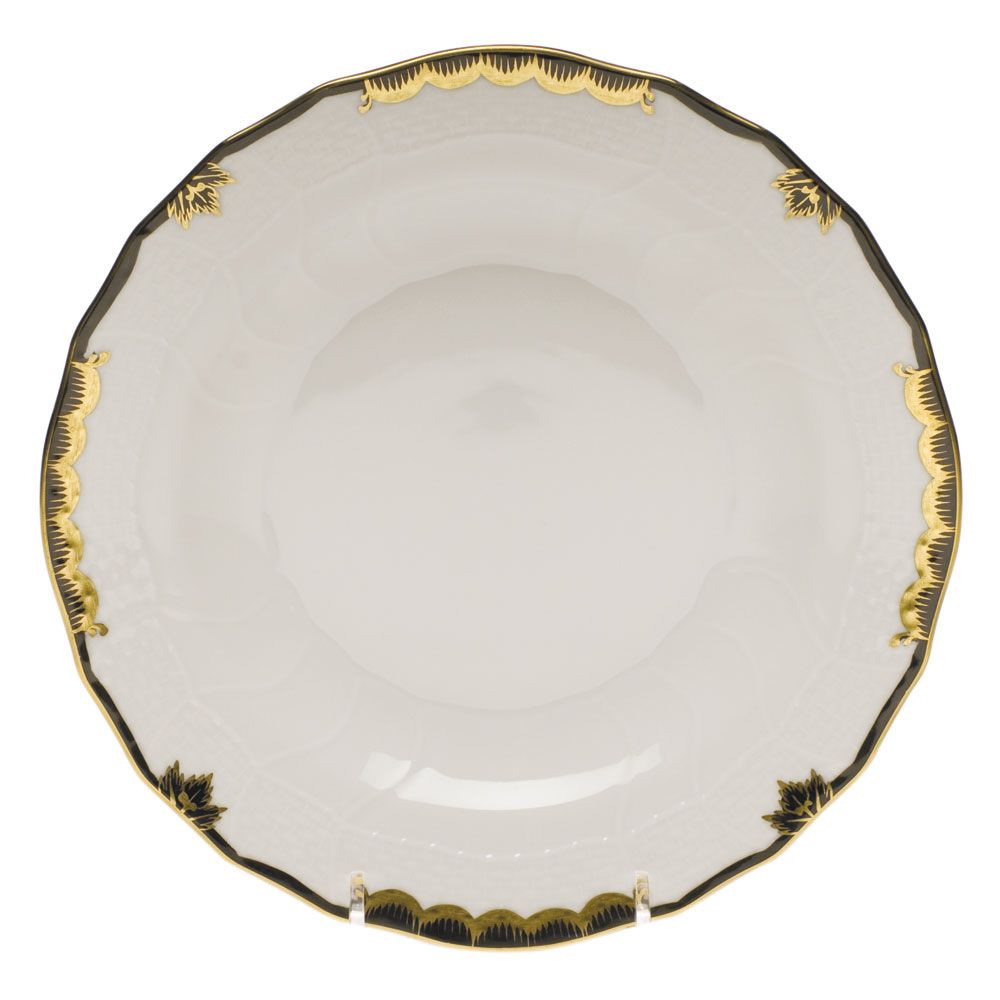 Herend Princess Victoria Black Dessert Plate