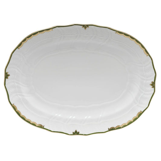 Herend Princess Victoria Dark Green Platter
