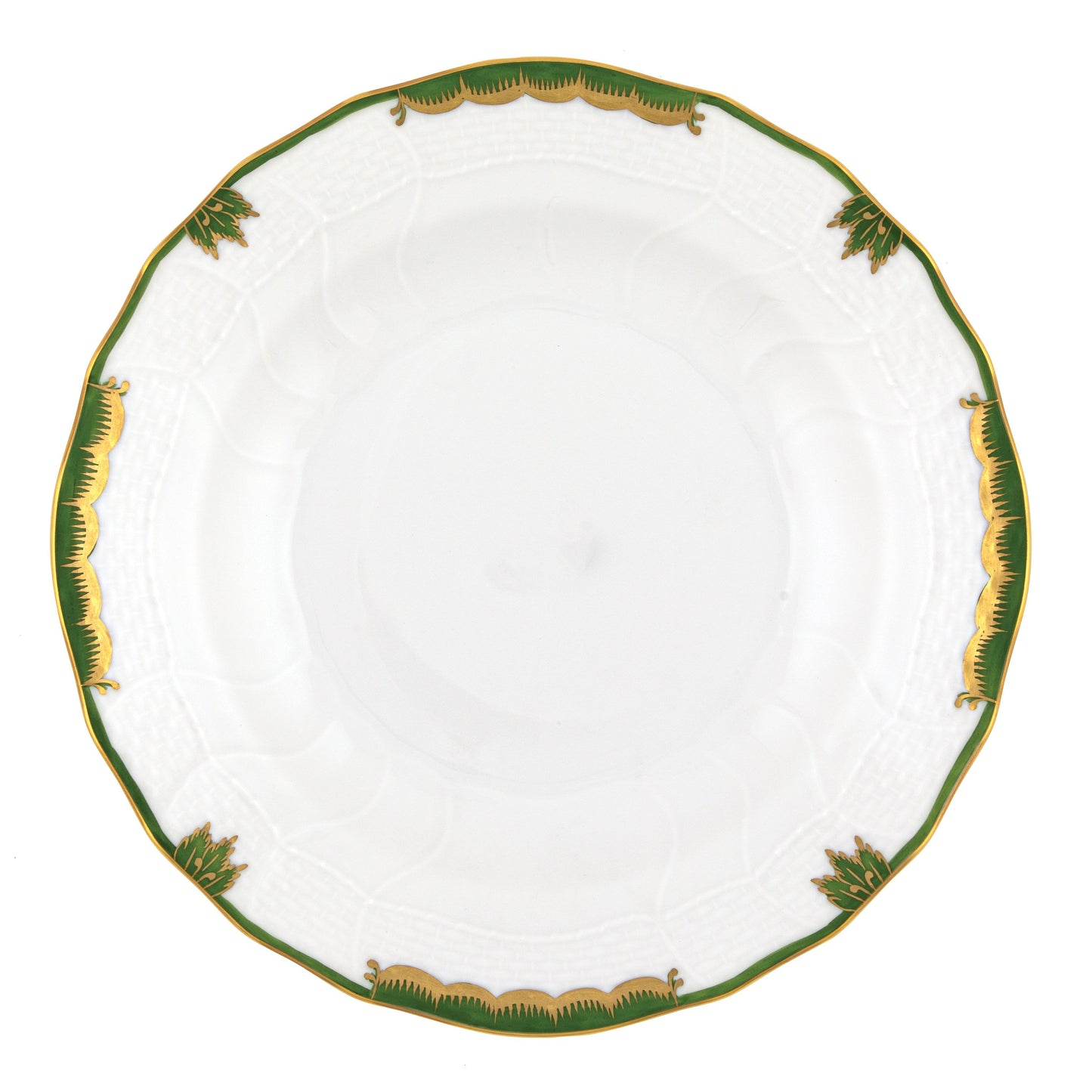 Herend Princess Victoria Dark Green Dessert Plate