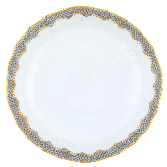 Herend Fish Scale Gray Rim Soup Plate