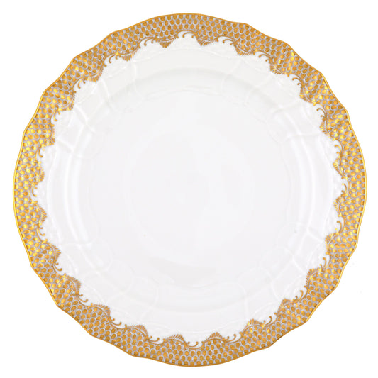 Herend Fish Scale Gold Service Plate