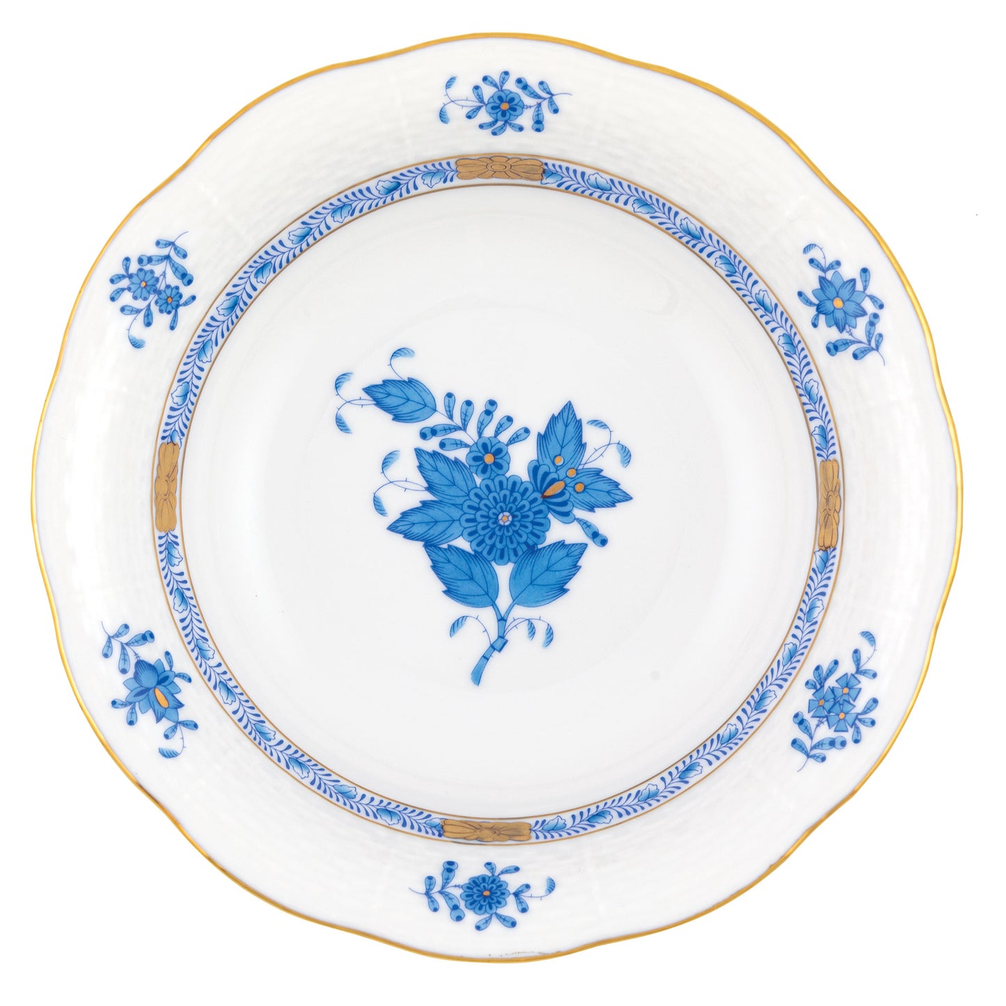 Herend Chinese Bouquet Blue Salad Plate