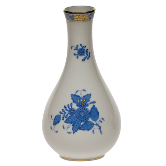 Herend Chinese Bouquet Blue Vase