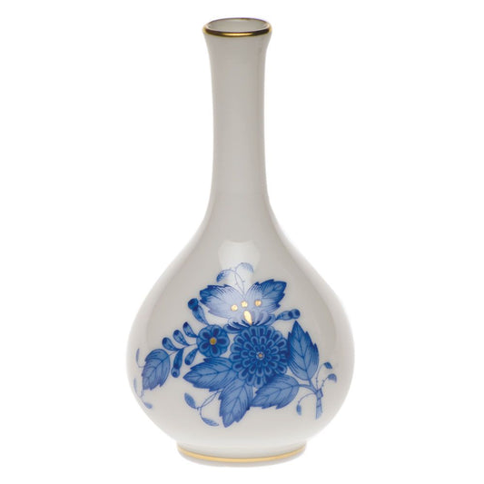 Herend Chinese Bouquet Blue Small Bud Vase