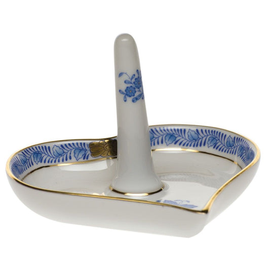 Herend Chinese Bouquet Blue Ring Holder