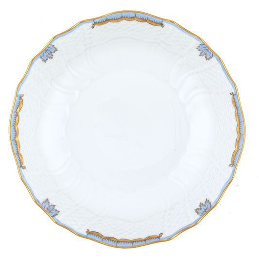 Herend Princess Victoria Light Blue Scallop Dinner Bowl