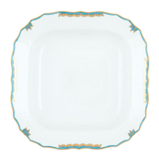 Herend Princess Victoria Turquoise Square Fruit Dish