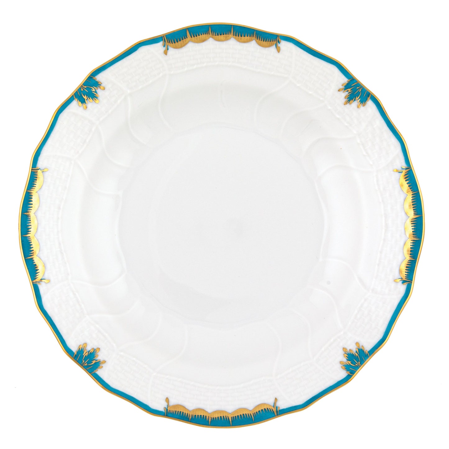 Herend Princess Victoria Turquoise Dessert Plate