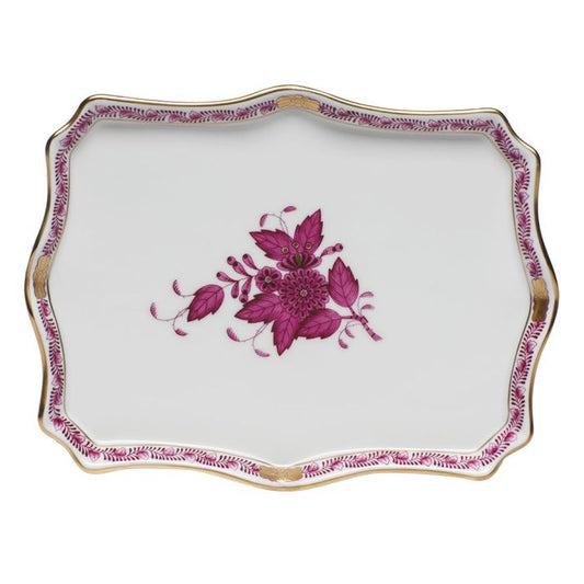 Herend Chinese Bouquet Raspberry Small Tray
