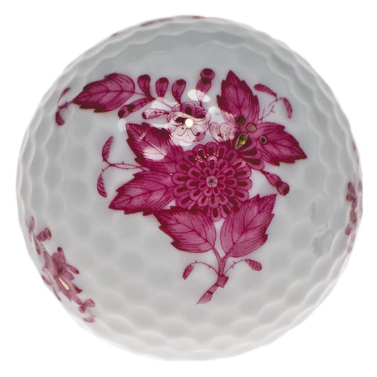 Herend Golf Ball Paperweight Raspberry