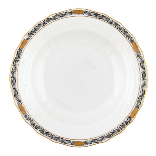 Herend Chinese Bouquet Garland Black Bread and Butter Plate