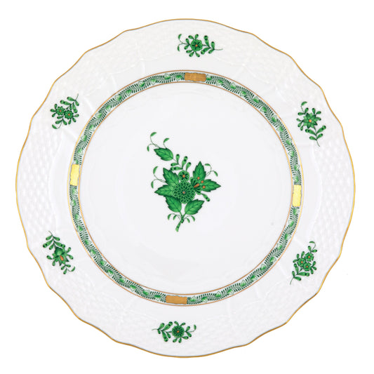 Herend Chinese Bouquet Green Service Plate