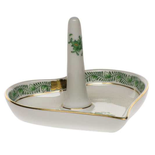 Herend Chinese Bouquet Green Ring Holder