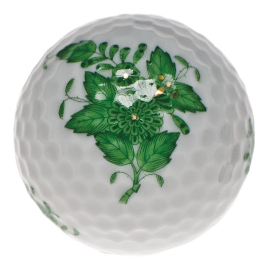 Herend Golf Ball Paperweight Green