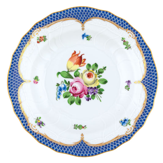 Herend Dessert Plate Printemps Blue Motif 01