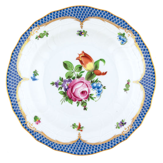 Herend Dessert Plate Printemps Blue Motif 02