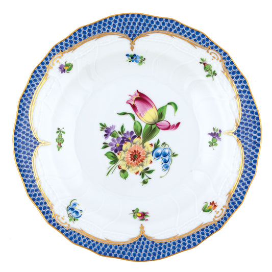 Herend Dessert Plate Printemps Blue Motif 03