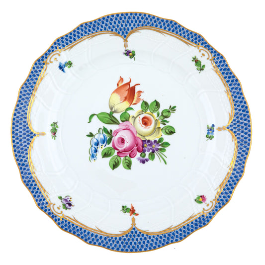 Herend Dinner Plate Printemps Blue Motif 01