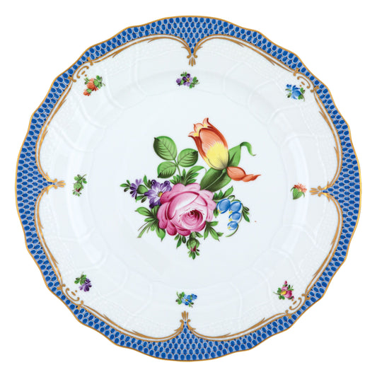 Herend Dinner Plate Printemps Blue Motif 02