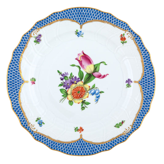 Herend Dinner Plate Printemps Blue Motif 03