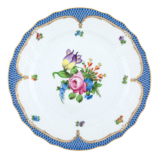 Herend Dinner Plate Printemps Blue Motif 04