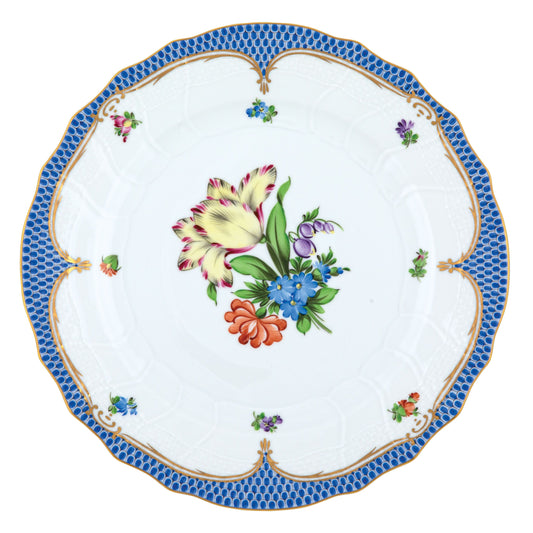 Herend Dinner Plate Printemps Blue Motif 05