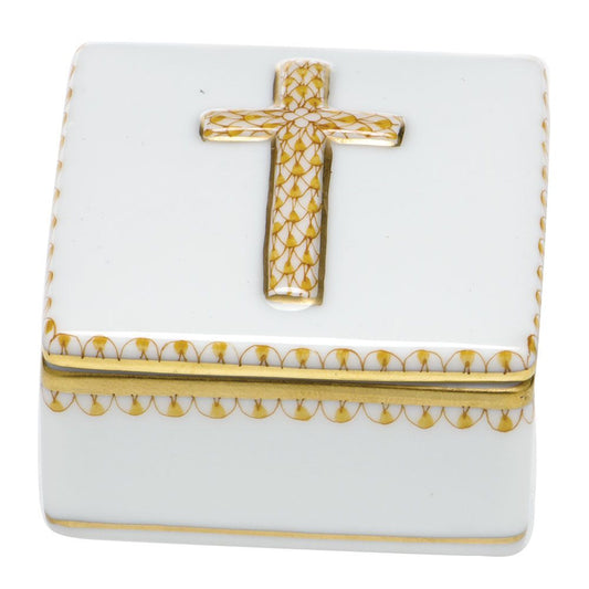 Herend Prayer Box Butterscotch