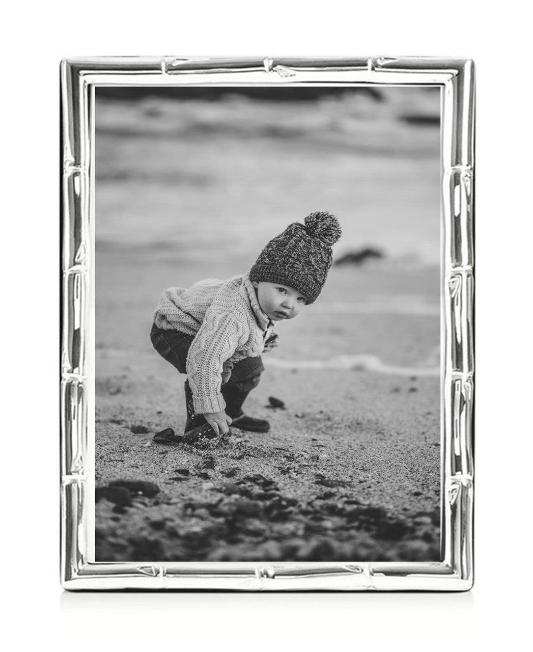 Sterling Silver 8x10 Photo Frame Bamboo