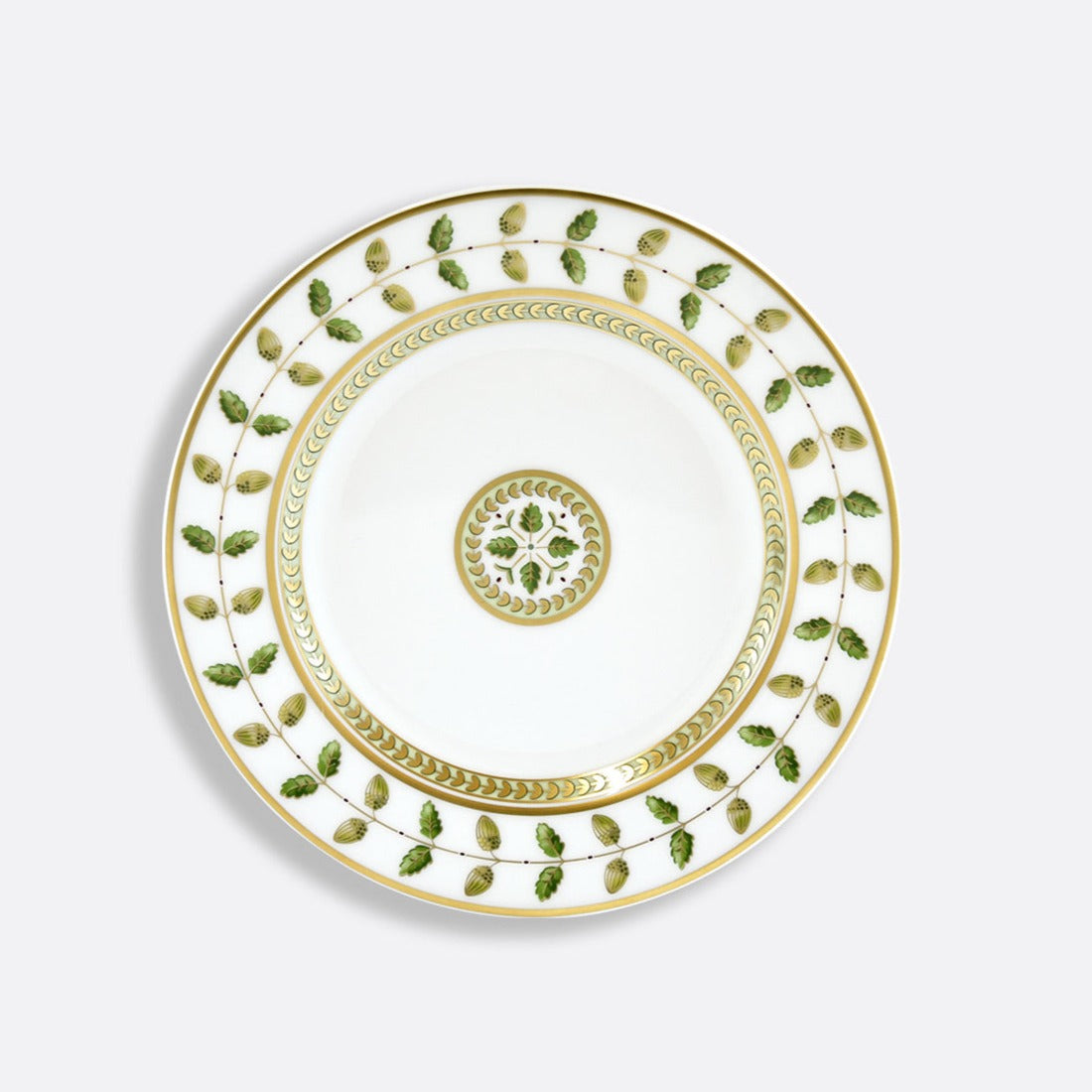 Bernardaud Constance Bread Butter Plate Green Gold