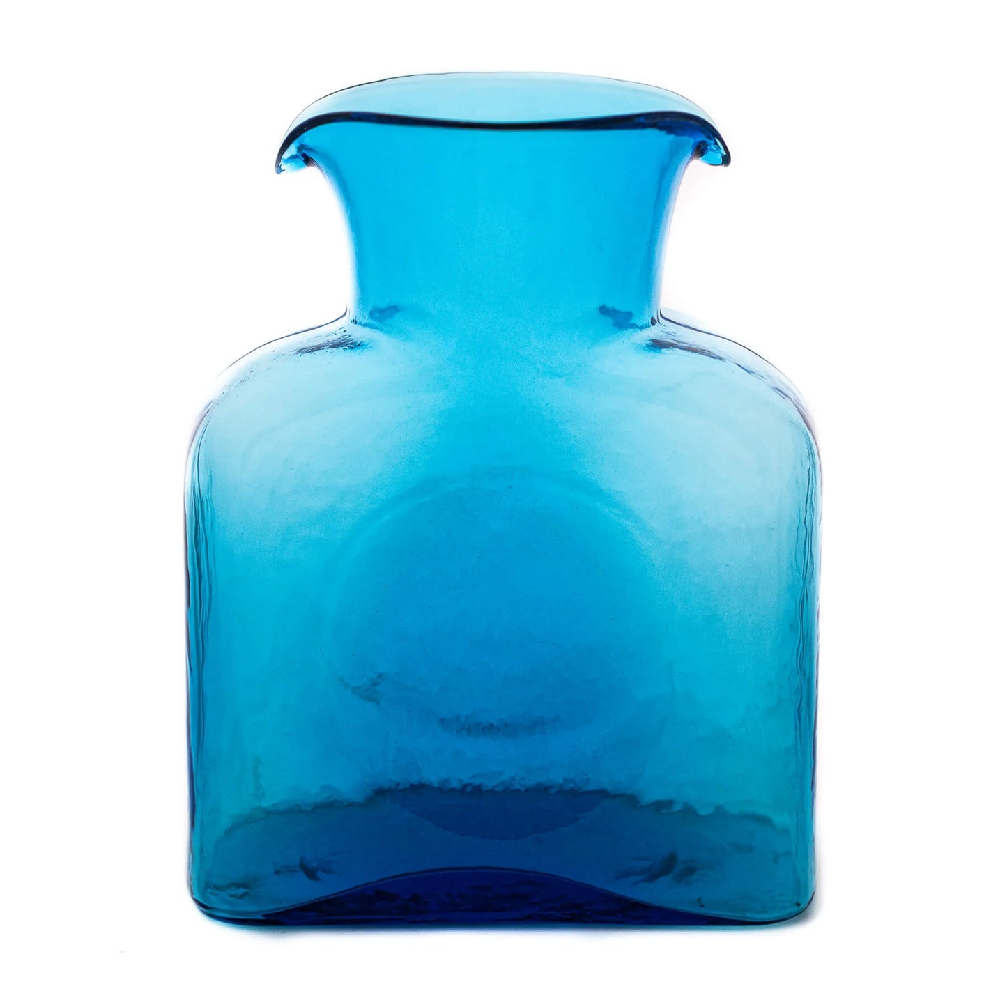 Blenko 384 Water Bottle Glass Turquoise Vase | Large