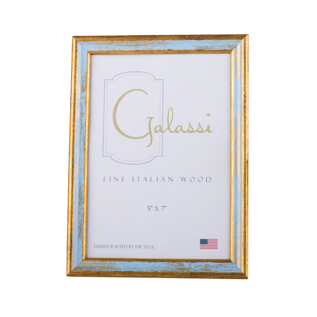 Blue & Gold Picture Frame