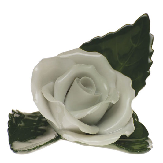Herend Rose on Leaf