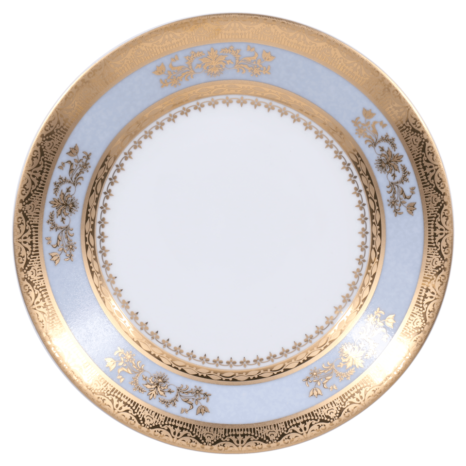 Deshoulieres Orsay Porcelain 5 pc. Place Setting | Powder Blue