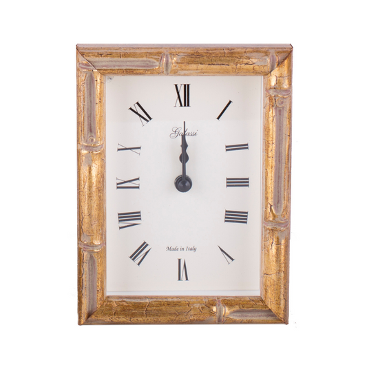 Gold Bamboo Clock