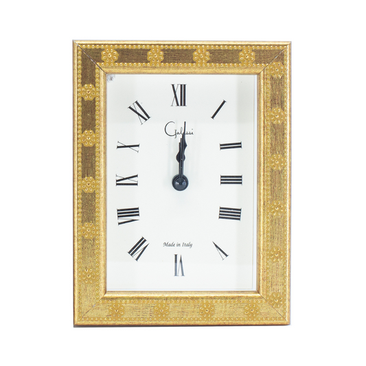 Gold Daisy Clock