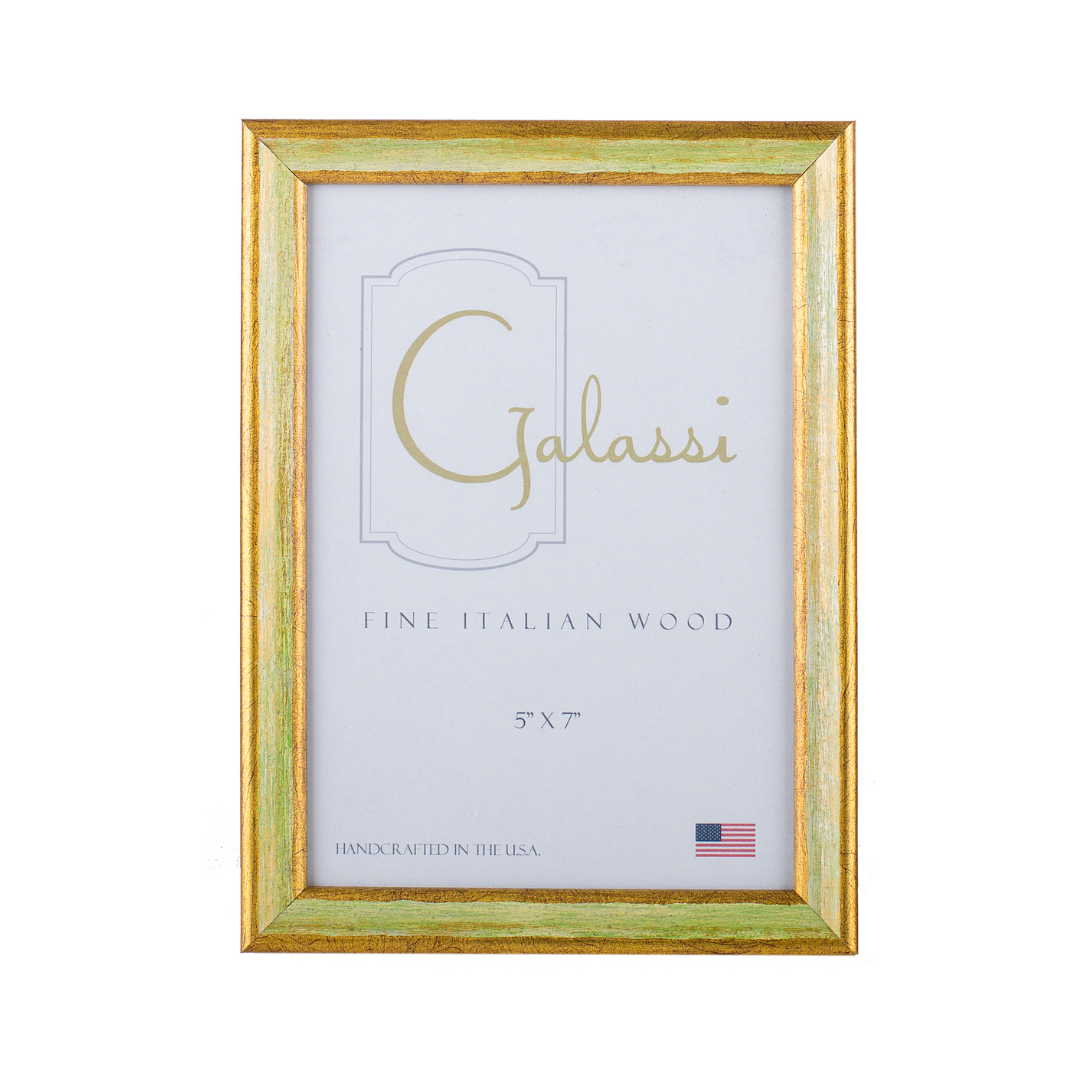 Green & Gold Picture Frame - 4x6