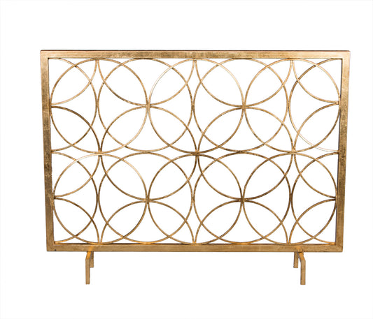 Antique Gold "Circles" Firescreen