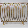 Antique Gold Oval Loop Firescreen