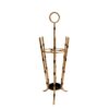 SALE Antique Gold Iron Bamboo Umbrella Holder