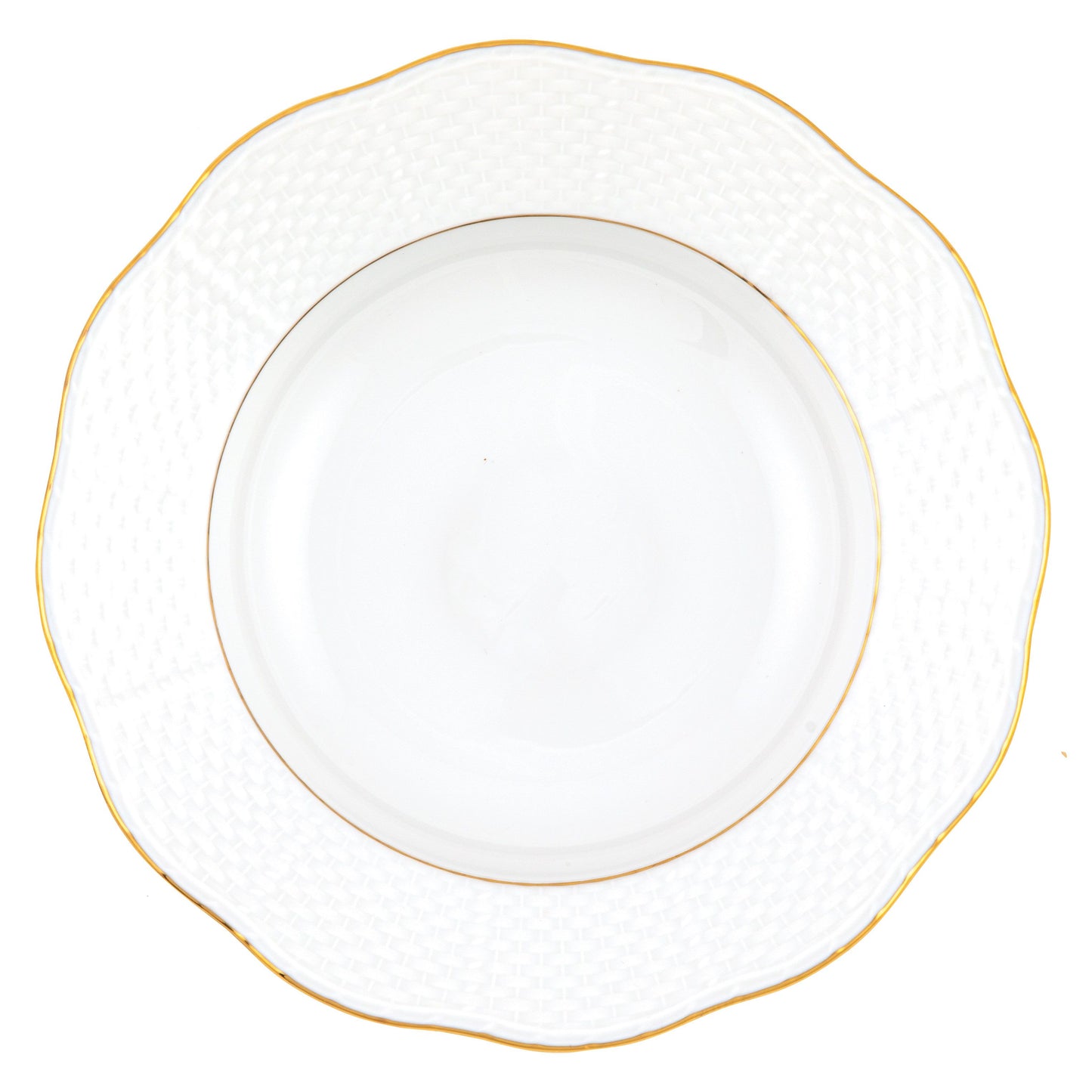 Herend Golden Edge Rim Soup Plate