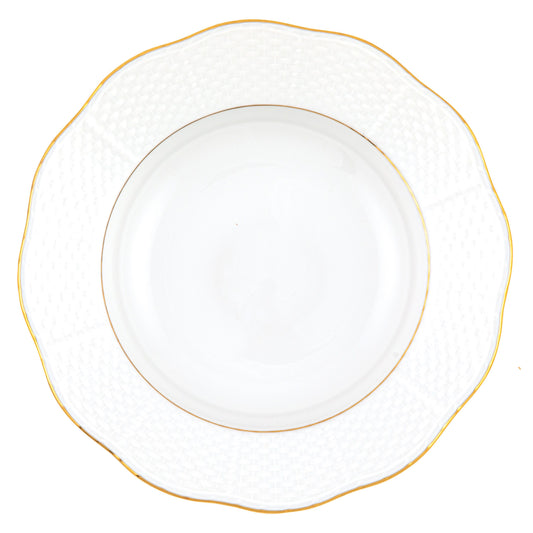 Herend Golden Edge Rim Soup Plate