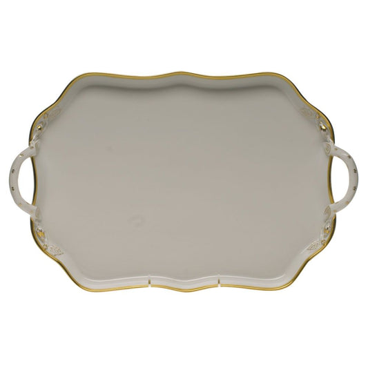 Herend Gwendolyn Rectangular Tray with Handles