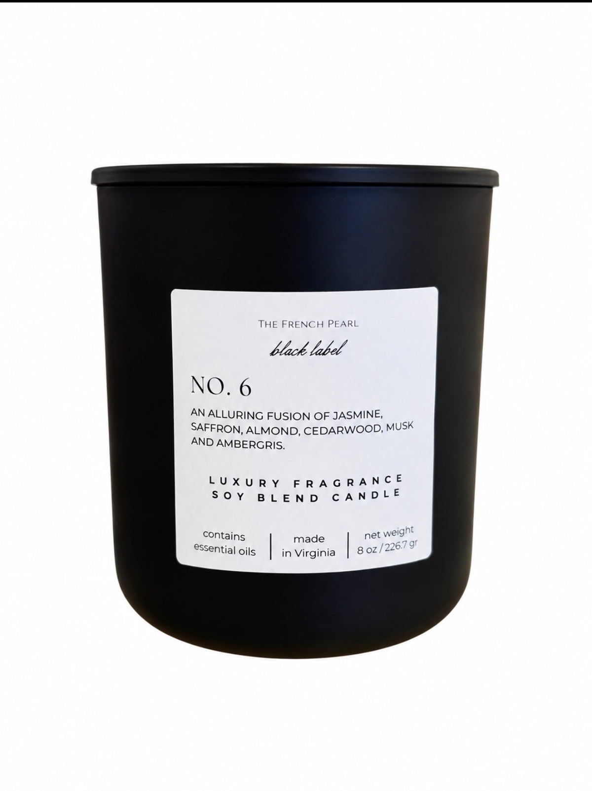 The French Pearl Black Label #6 Candle
