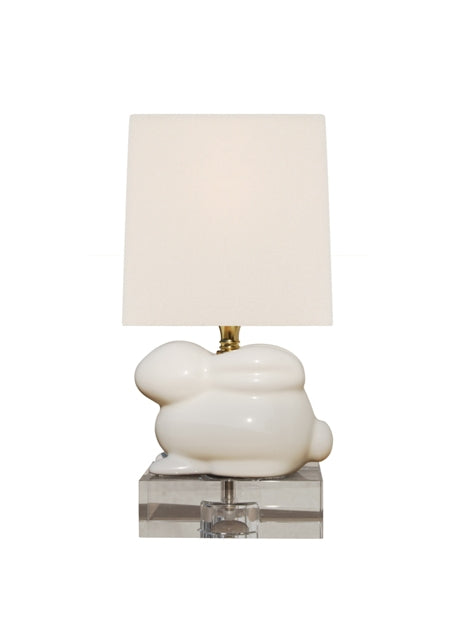 Bunny Lamp White with Acrylic Base