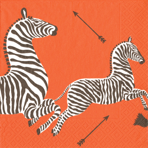 Zebra Cocktail Napkins