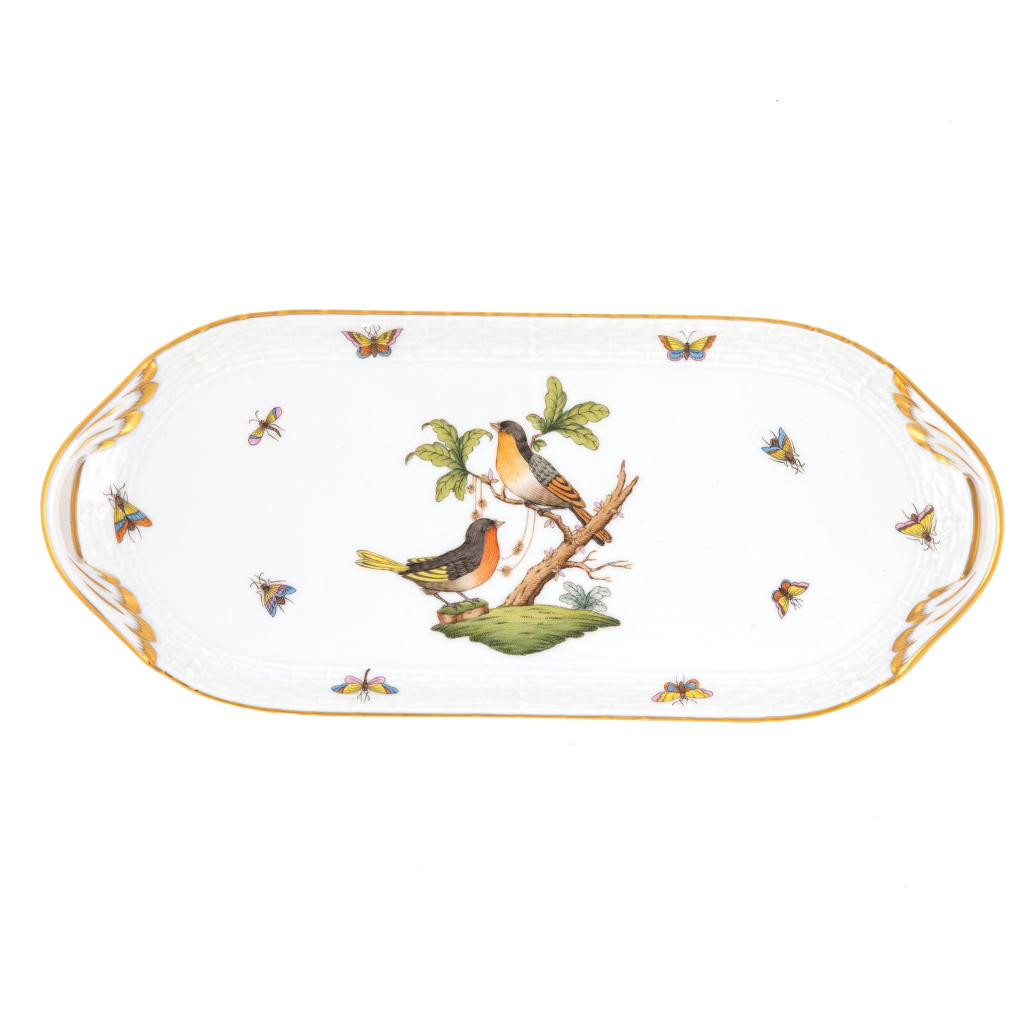 Herend Rothschild Bird Sandwich Tray