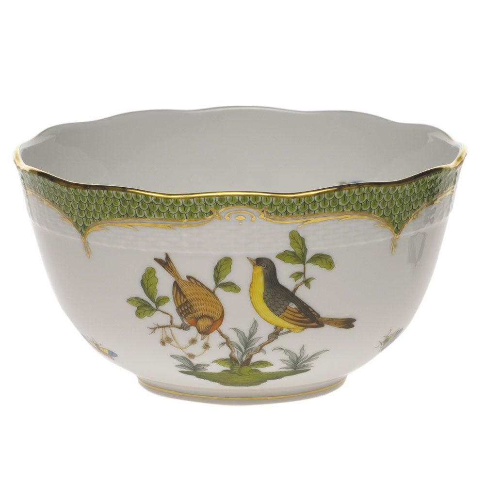 Herend Rothschild Bird Green Bowl